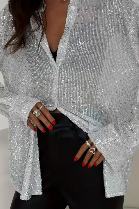 Koszula LANVELDA SILVER, Kolor : srebrny, IVET.PL - Modna odzież