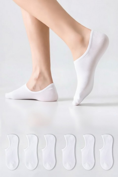 Zestaw sześciu par męskich skarpet NOTILO, Kolor : biały, IVET.PL - Modna odzież