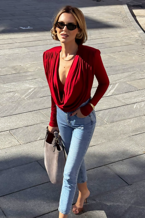 Bluzka SEKLONDA RED, Kolor : czerwony, IVET.PL - Modna odzież