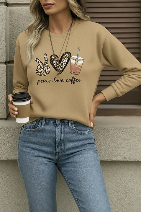 Bluzka GOLMINA BEIGE, Kolor :  beżowy, IVET.PL - Modna odzież