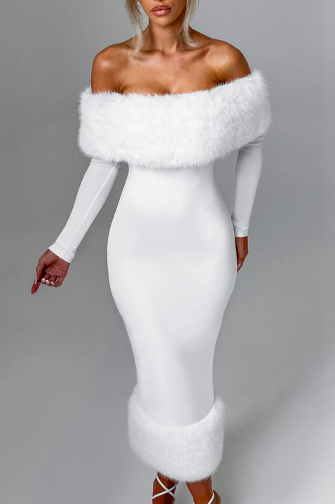 Sukienka KARSOTA WHITE, Kolor : biały, IVET.PL - Modna odzież