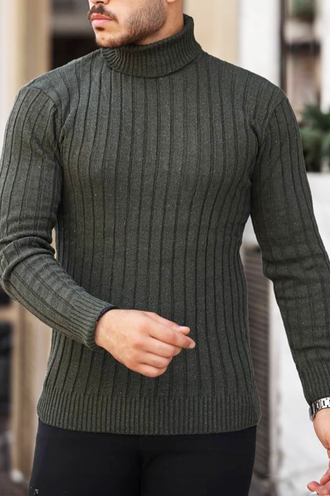 Golf RACHERO KHAKI, Kolor : khaki, IVET.PL - Modna odzież