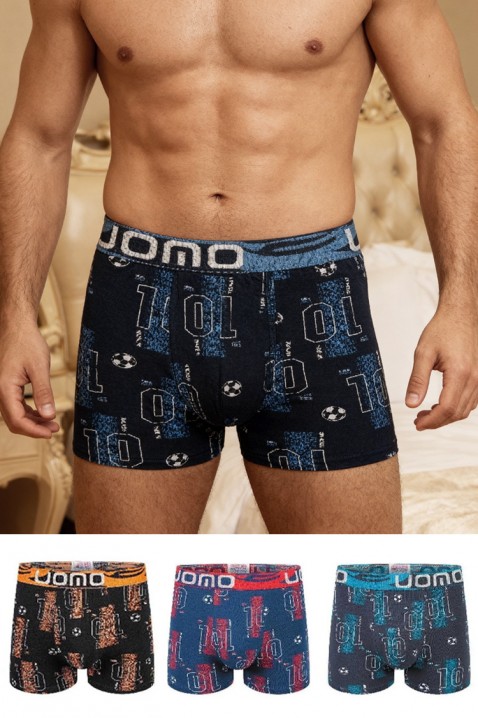 Zestaw czterech sztuk męskich bokserek GROLFO, Kolor : wielokolorowy, IVET.PL - Modna odzież