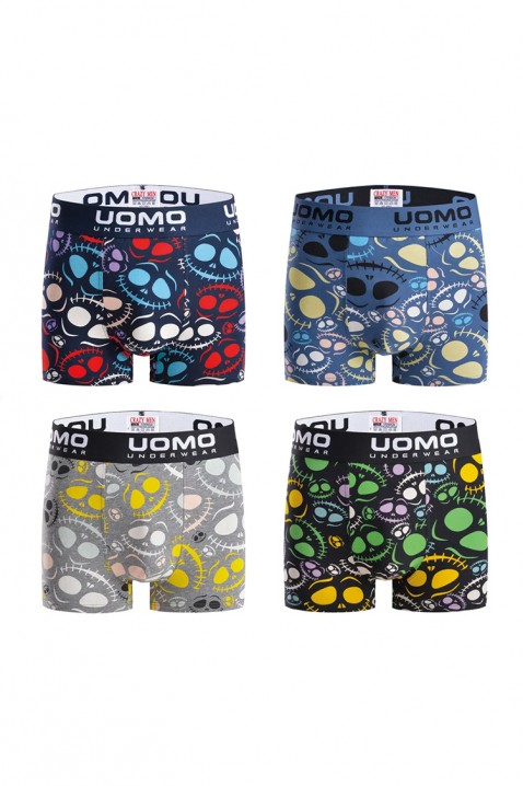 Zestaw czterech sztuk męskich bokserek RUXO, Kolor : wielokolorowy, IVET.PL - Modna odzież