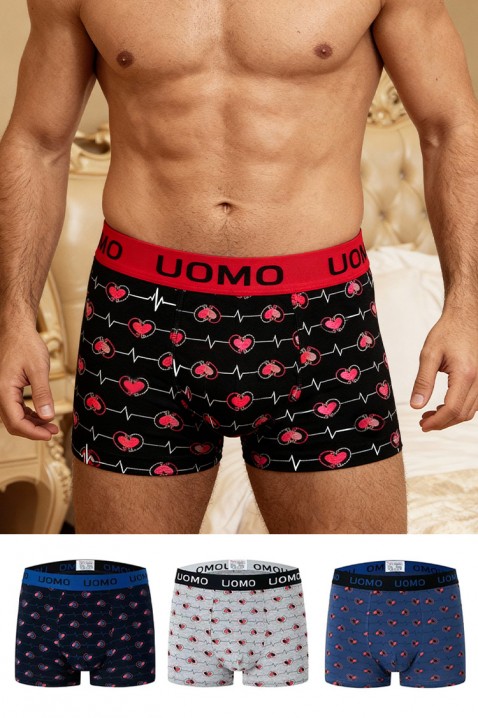 Zestaw czterech sztuk męskich bokserek HERZON, Kolor : wielokolorowy, IVET.PL - Modna odzież