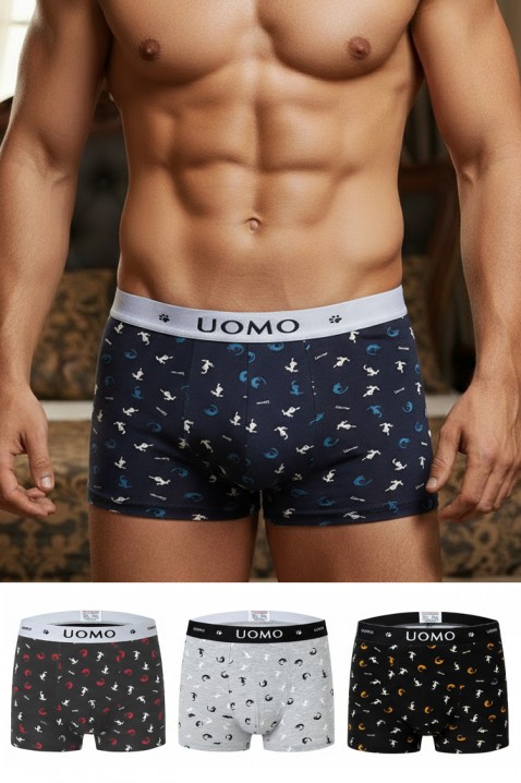 Zestaw czterech sztuk męskiech bokserek MIXZO, Kolor : wielokolorowy, IVET.PL - Modna odzież