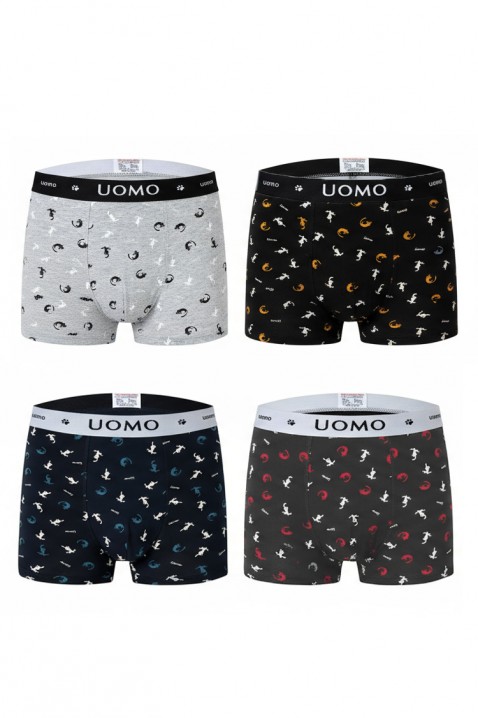 Zestaw czterech sztuk męskiech bokserek MIXZO, Kolor : wielokolorowy, IVET.PL - Modna odzież