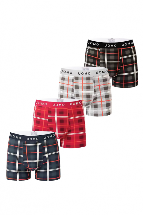 Zestaw czterech sztuk męskich bokserek KARETTO, Kolor : wielokolorowy, IVET.PL - Modna odzież