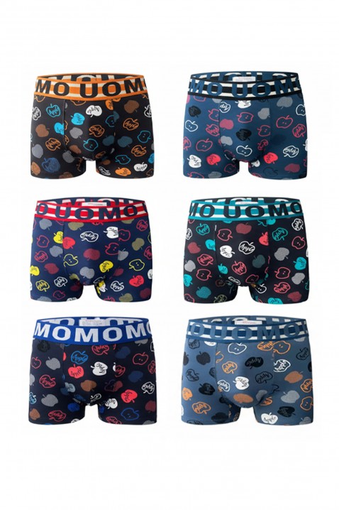 Zestaw sześciu sztuk męskich bokserek MOXOR, Kolor : wielokolorowy, IVET.PL - Modna odzież