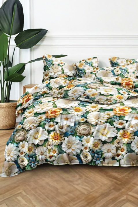 Komplet pościeli SERMOFY 200x220 cm bawełna - 3 elementy, Kolor : wielokolorowy, IVET.PL - Modna odzież