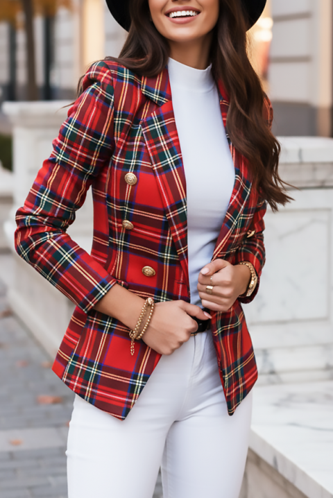 Marynarka KARENZA, Kolor : czerwony, IVET.PL - Modna odzież