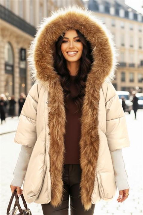 Kurtka LAVRONZA ECRU, Kolor : ecru, IVET.PL - Modna odzież