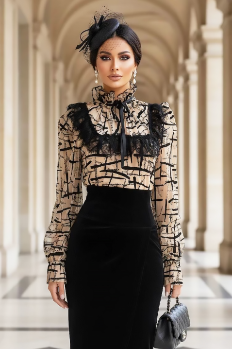 Sukienka FRONELMA BEIGE, Kolor :  beżowy, IVET.PL - Modna odzież