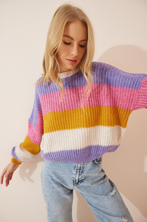 Sweter VODENGA, Kolor : wielokolorowy, IVET.PL - Modna odzież