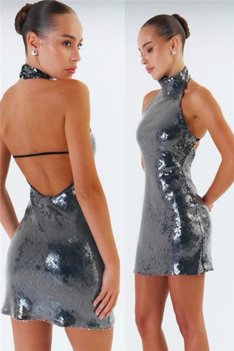 Sukienka DIONDINZA, Kolor : srebrny, IVET.PL - Modna odzież