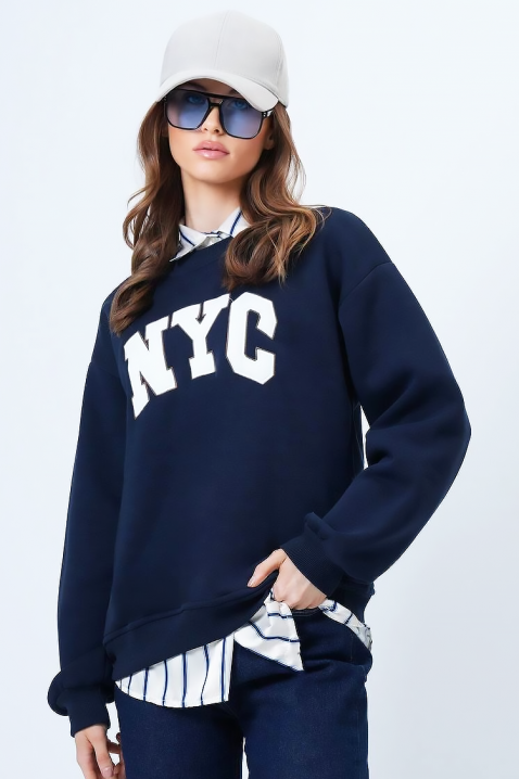 Bluzka NEVRILDA NAVY, Kolor : granatowy, IVET.PL - Modna odzież