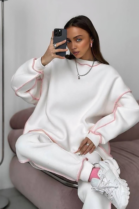 Komplet DERIOLSA, Kolor : biały, IVET.PL - Modna odzież