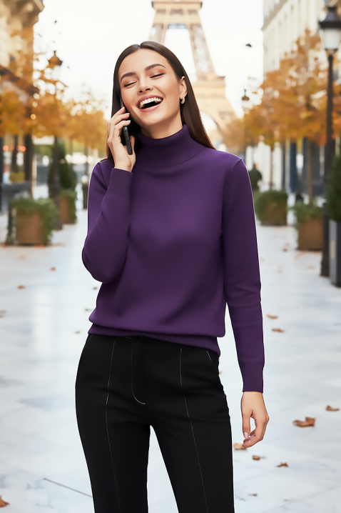 Sweter ERTIVOMA LILA, Kolor : fioletowy, IVET.PL - Modna odzież