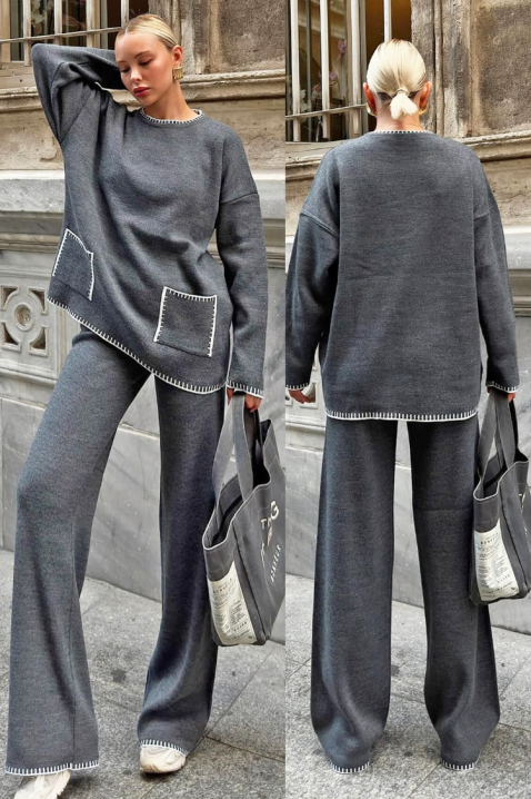 Komplet DAILENZA GREY, Kolor : szary, IVET.PL - Modna odzież