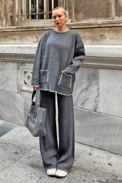 Komplet DAILENZA GREY, Kolor : szary, IVET.PL - Modna odzież