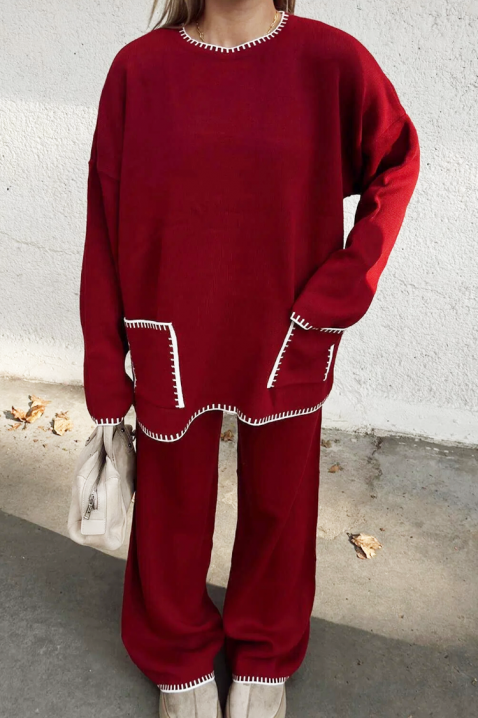 Komplet DAILENZA BORDO, Kolor : bordowy, IVET.PL - Modna odzież