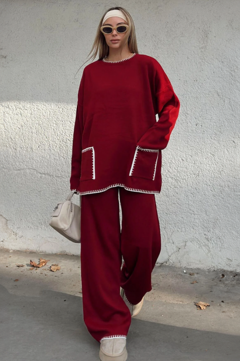 Komplet DAILENZA BORDO, Kolor : bordowy, IVET.PL - Modna odzież