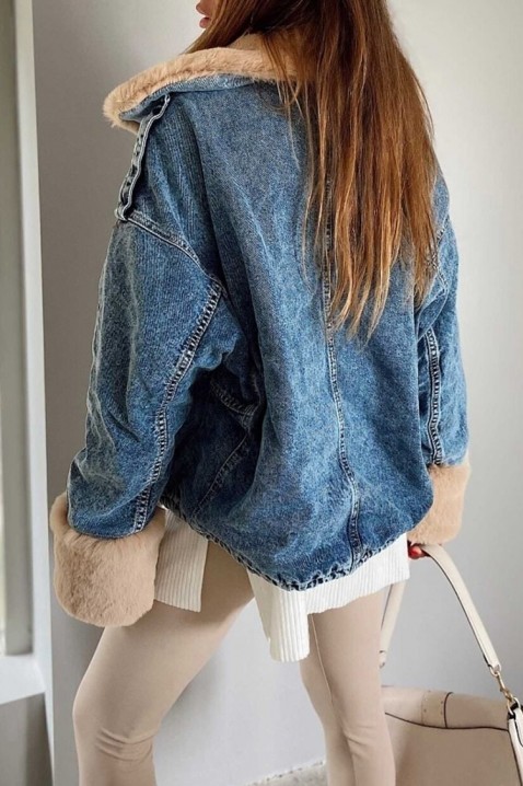 Kurtka jeansowa MINONZA, Kolor : chabrowy, IVET.PL - Modna odzież