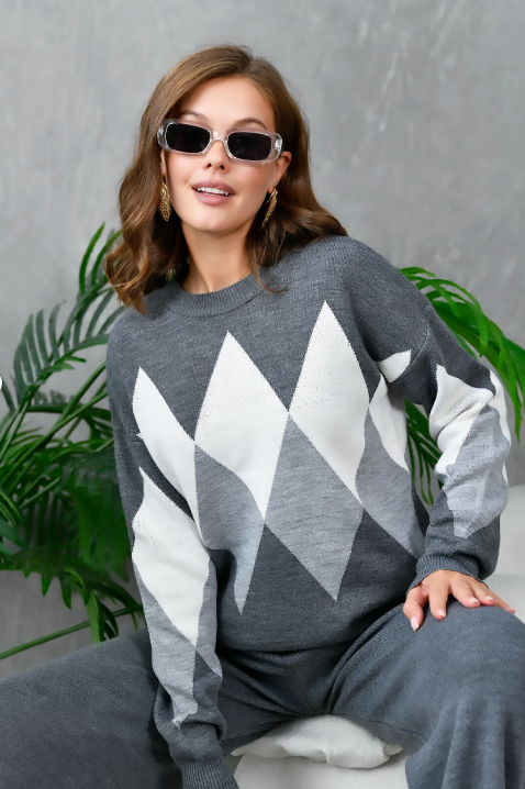 Komplet ATROASA, Kolor : szary, IVET.PL - Modna odzież