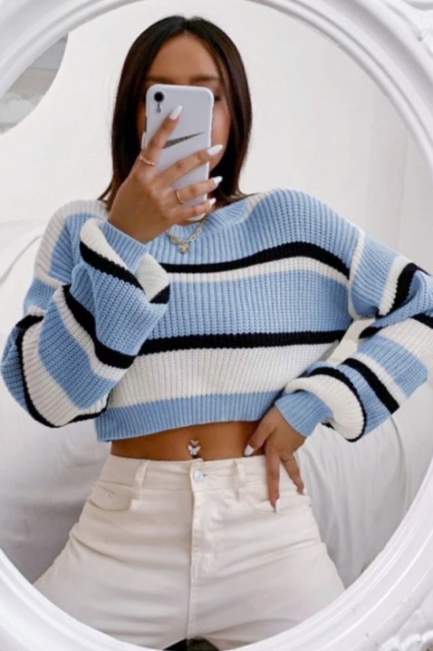 Sweter AGAVORSA BLUE, Kolor : chabrowy, IVET.PL - Modna odzież