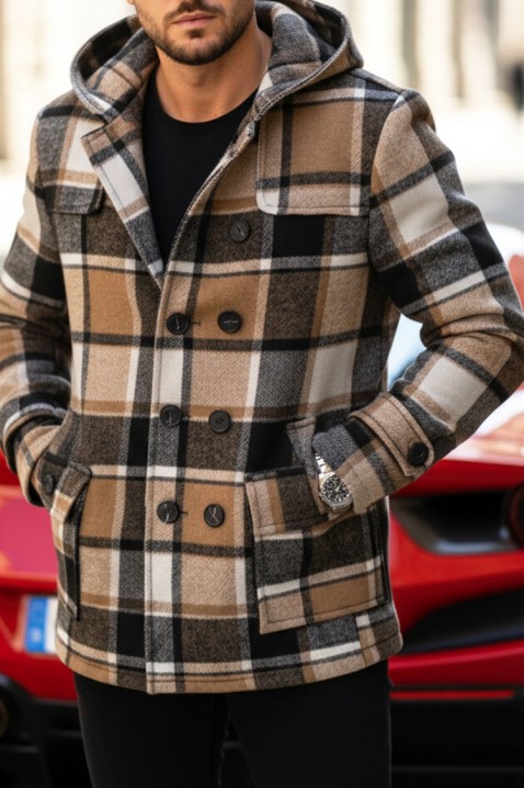 Płaszcz STERFO BEIGE, Kolor :  beżowy, IVET.PL - Modna odzież