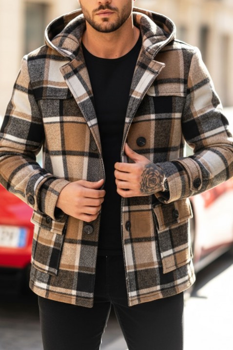 Płaszcz STERFO BEIGE, Kolor :  beżowy, IVET.PL - Modna odzież