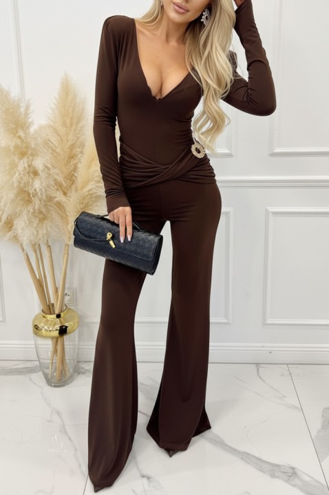 Kombinezon PERSELONA, Kolor : brązowy, IVET.PL - Modna odzież