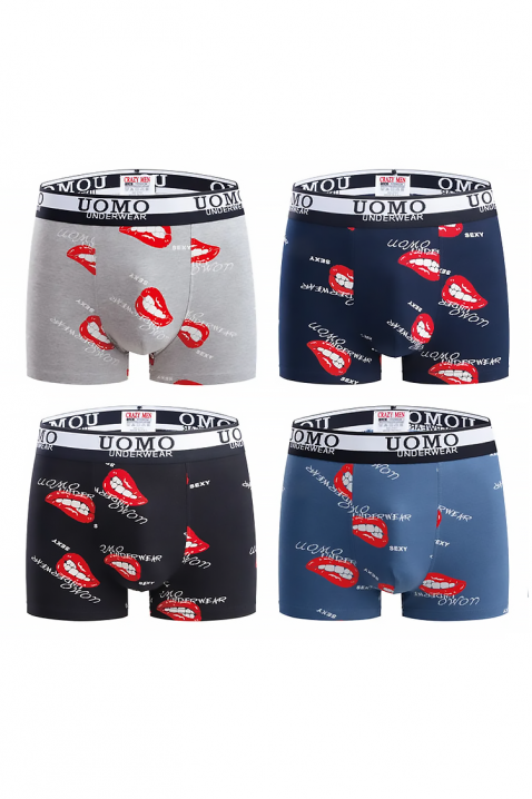 Zestaw czterch sztuk męskich bokserek LOFOSO, Kolor : wielokolorowy, IVET.PL - Modna odzież
