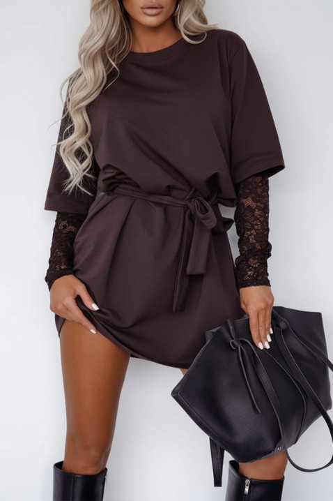 Sukienka KERINSA, Kolor : brązowy, IVET.PL - Modna odzież