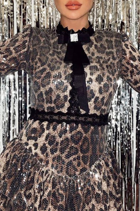 Sukienka GELZONDA BROWN, Kolor : brązowy, IVET.PL - Modna odzież