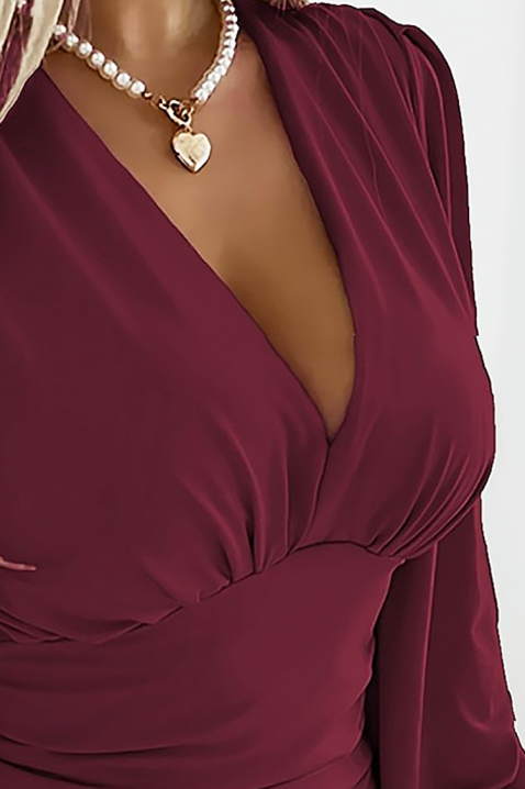 Bluzka SAVELDA BORDO, Kolor : bordowy, IVET.PL - Modna odzież