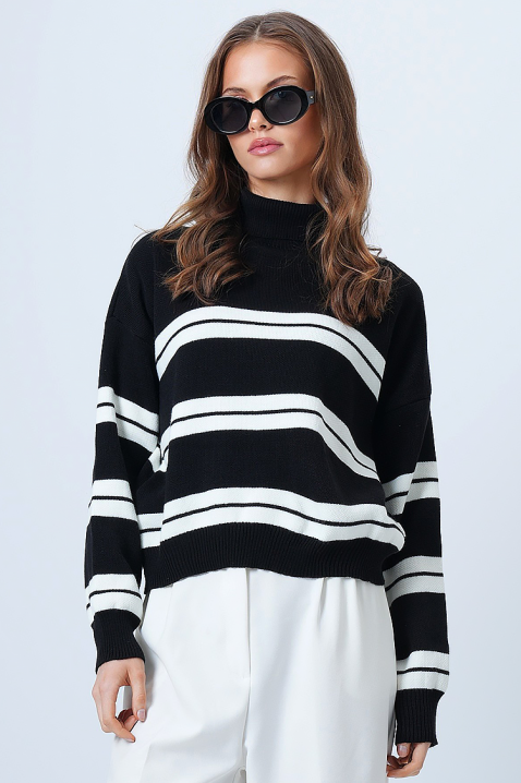 Sweter HIERZA, Kolor : czarny, IVET.PL - Modna odzież