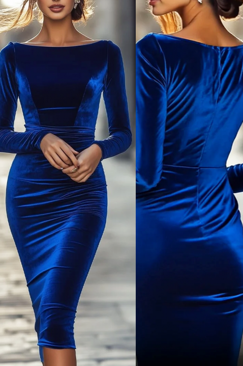 Sukienka KLAVELZA BLUE, Kolor : chabrowy, IVET.PL - Modna odzież