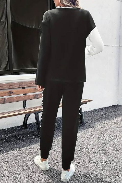 Komplet SEVANTA, Kolor : czarny z białym, IVET.PL - Modna odzież