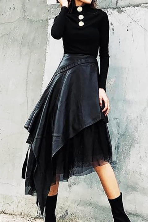 Spódnica DREZILDA, Kolor : czarny, IVET.PL - Modna odzież