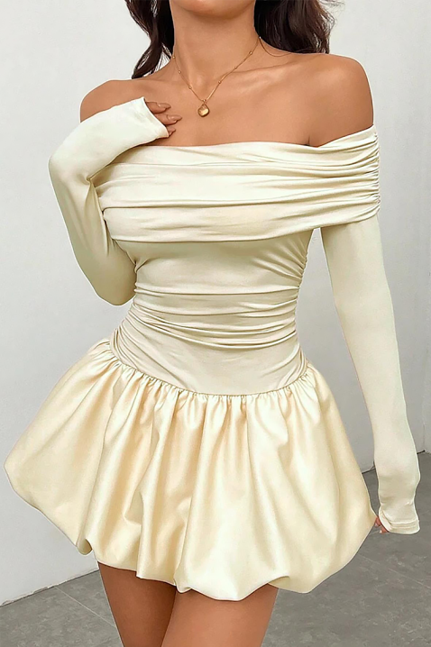 Sukienka SEROLMA ECRU, Kolor : ecru, IVET.PL - Modna odzież