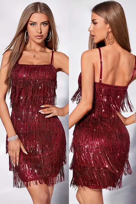 Sukienka REZRENDA, Kolor : bordowy, IVET.PL - Modna odzież