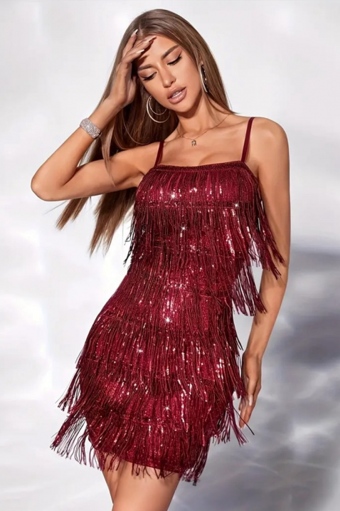 Sukienka REZRENDA, Kolor : bordowy, IVET.PL - Modna odzież