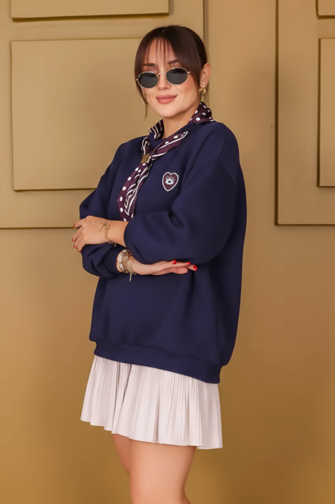 Bluzka ZAFERZA NAVY, Kolor : granatowy, IVET.PL - Modna odzież