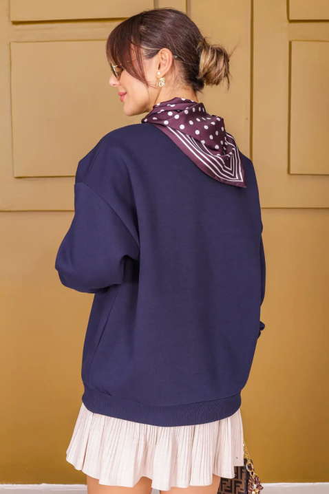 Bluzka ZAFERZA NAVY, Kolor : granatowy, IVET.PL - Modna odzież