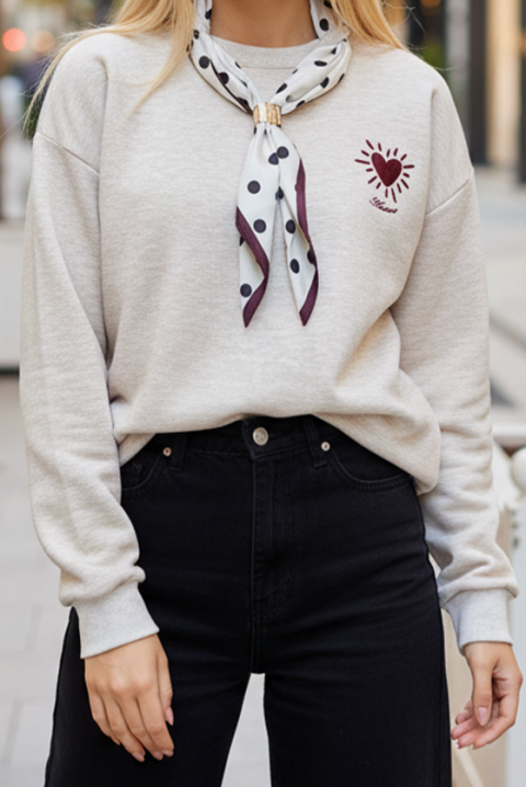 Bluzka ZAFERZA ECRU, Kolor : ecru, IVET.PL - Modna odzież