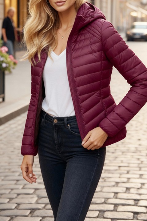 Kurtka BRILENZA BORDO, Kolor : bordowy, IVET.PL - Modna odzież