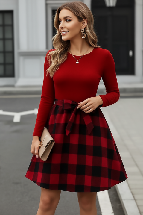 Sukienka GLAVENDA RED, Kolor : czerwony, IVET.PL - Modna odzież