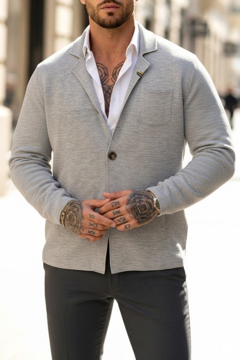 Kardigan PITERFO, Kolor : szary, IVET.PL - Modna odzież