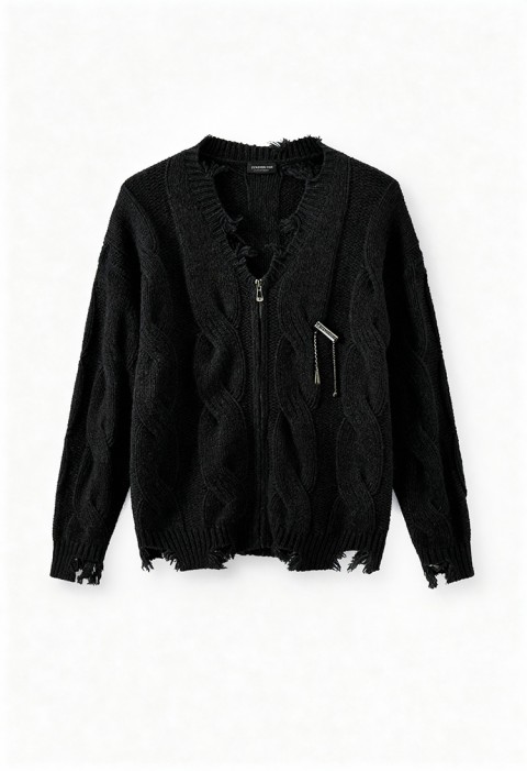 Kardigan JOLZERO BLACK, Kolor : czarny, IVET.PL - Modna odzież